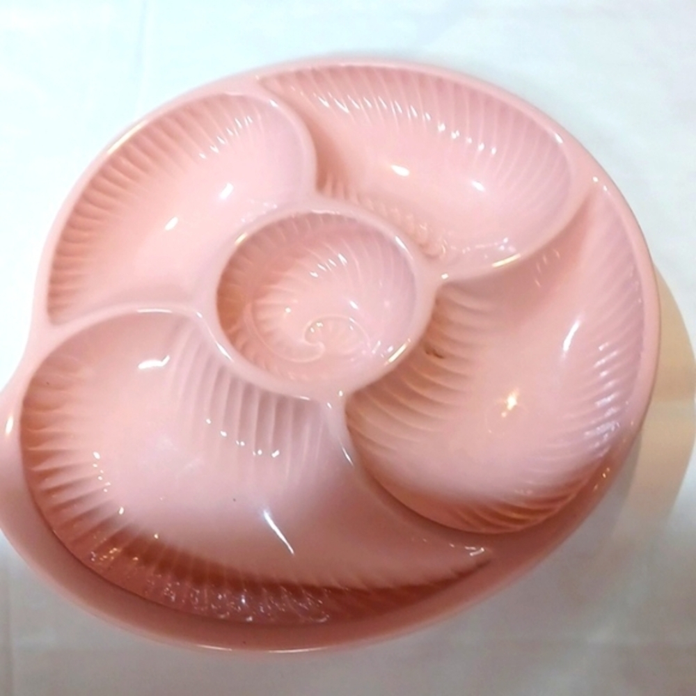 Vintage Japan Taco‎ Sectional Pink   11nch  Bowl 50s 60s